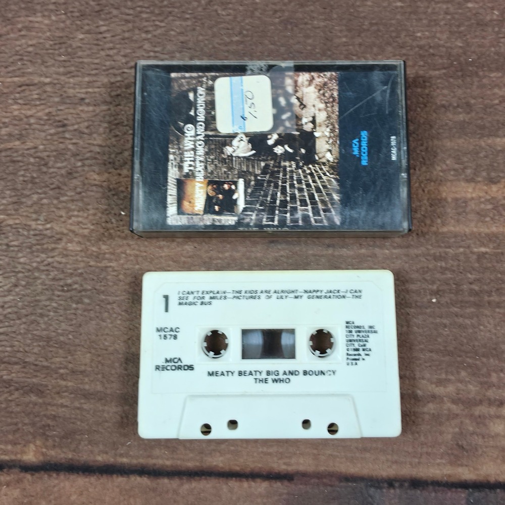 The Who Cassette Tape Meaty Beaty Big and Bouncy Good MCA Records MCAC-1578